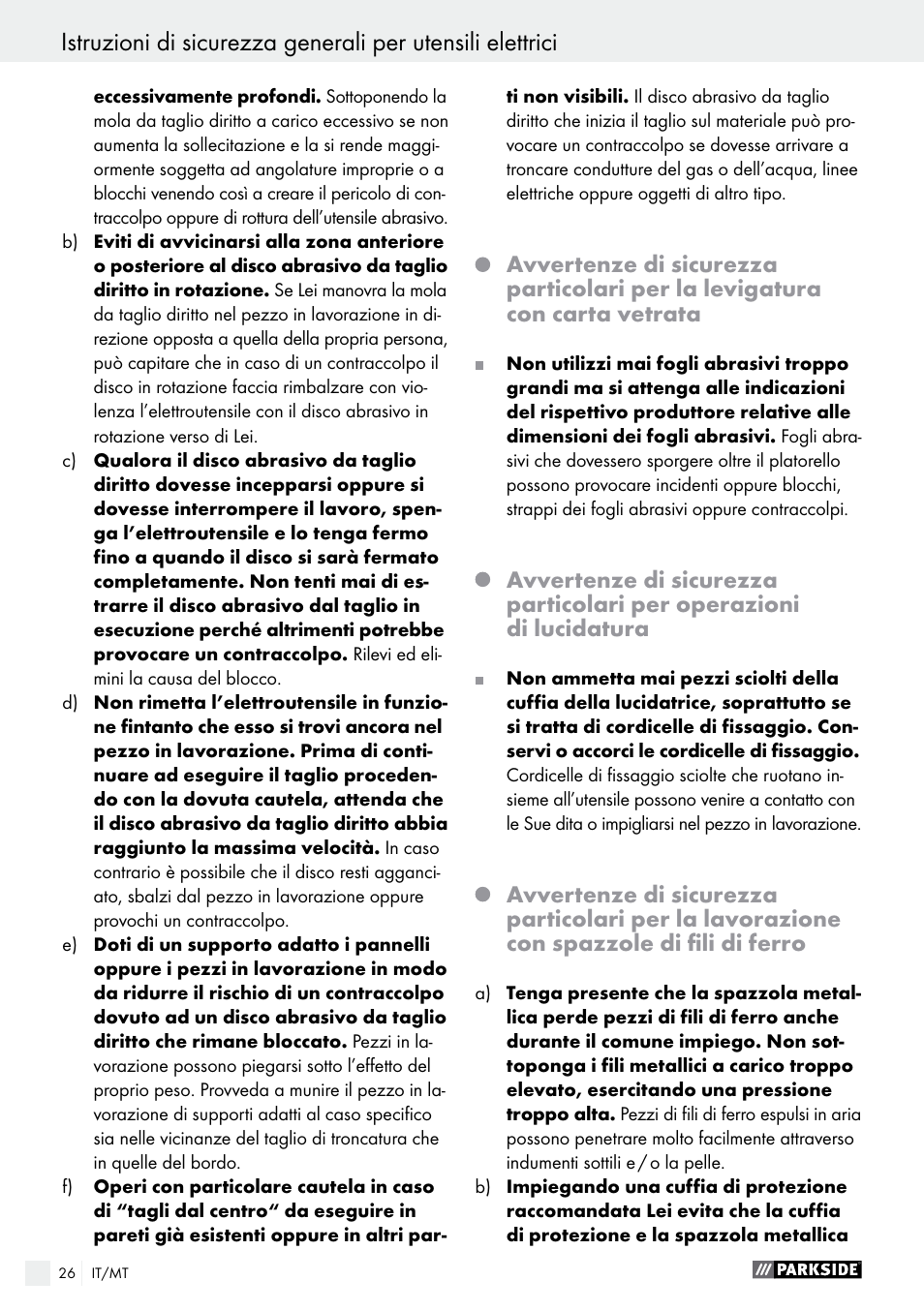 Parkside PFBS 160 A1 User Manual | Page 26 / 58