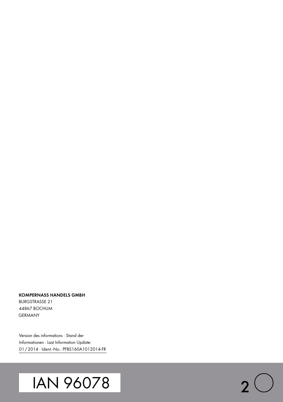 Parkside PFBS 160 A1 User Manual | Page 45 / 45