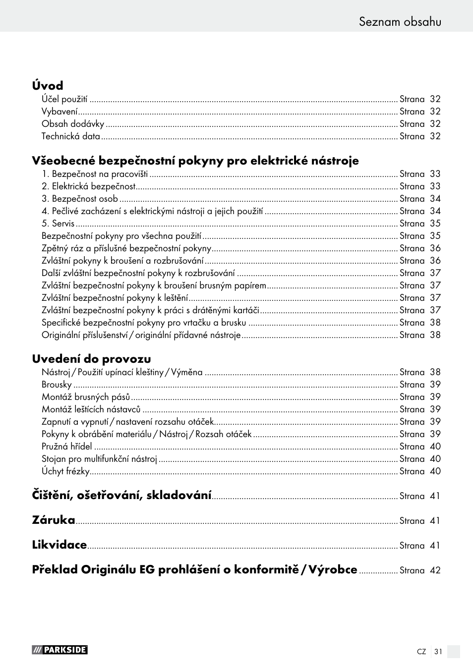 Parkside PFBS 160 A1 User Manual | Page 31 / 68