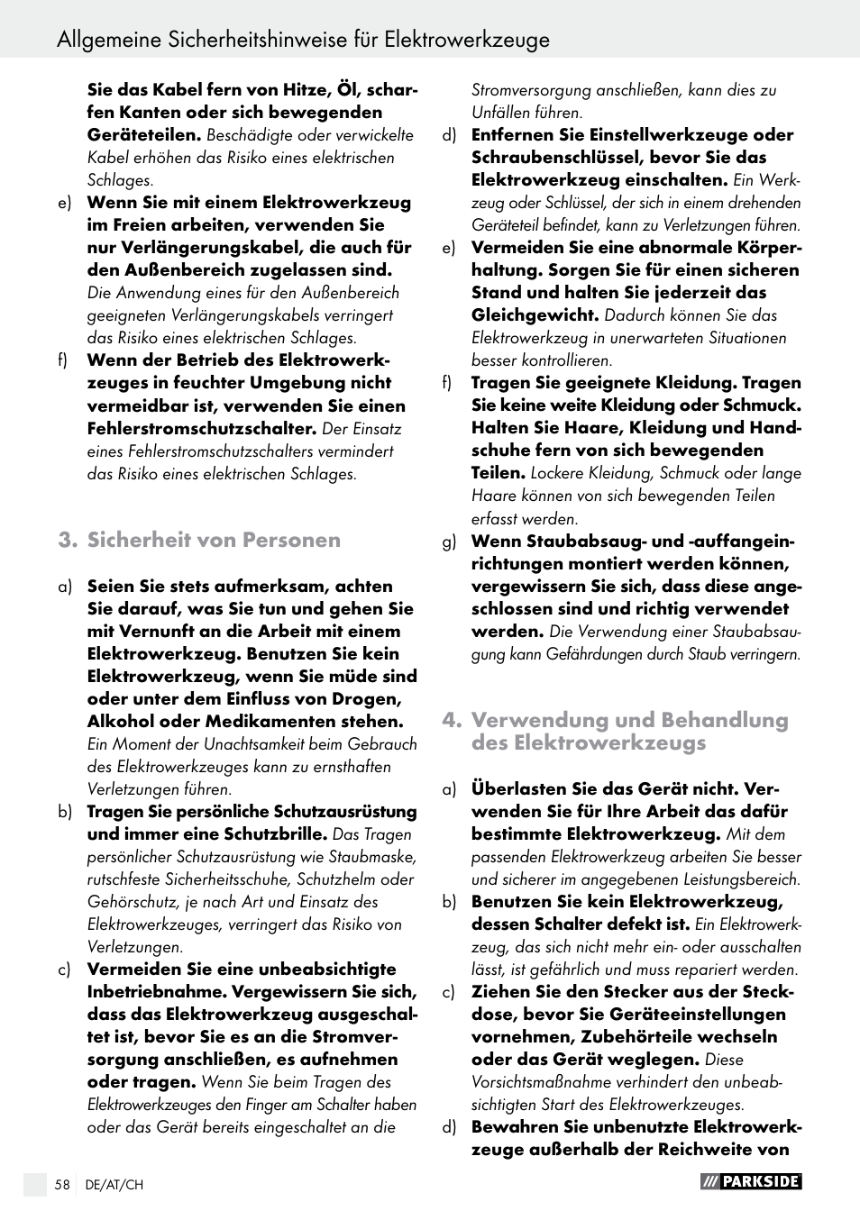 Parkside PFBS 160 A1 User Manual | Page 58 / 68