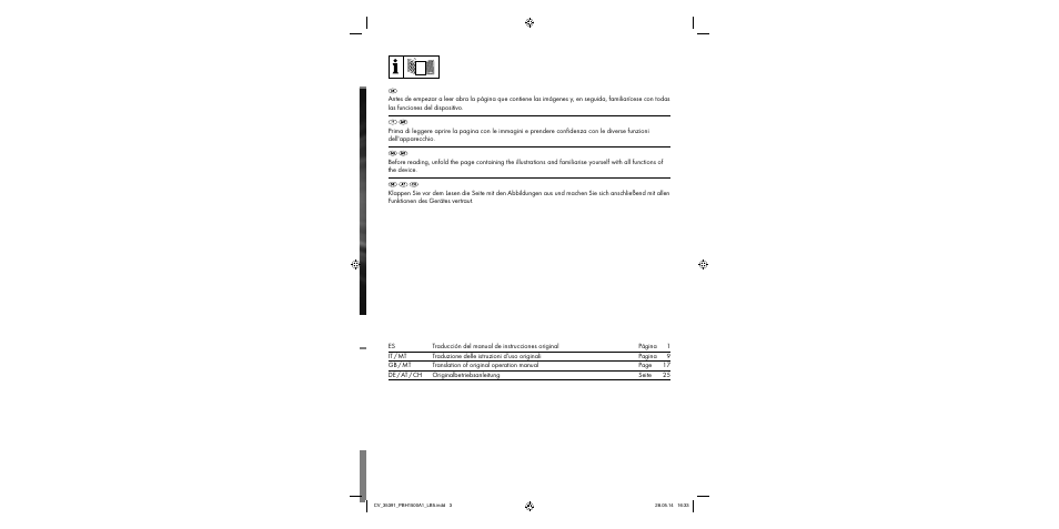 Parkside PBH 1500 A1 User Manual | Page 2 / 36