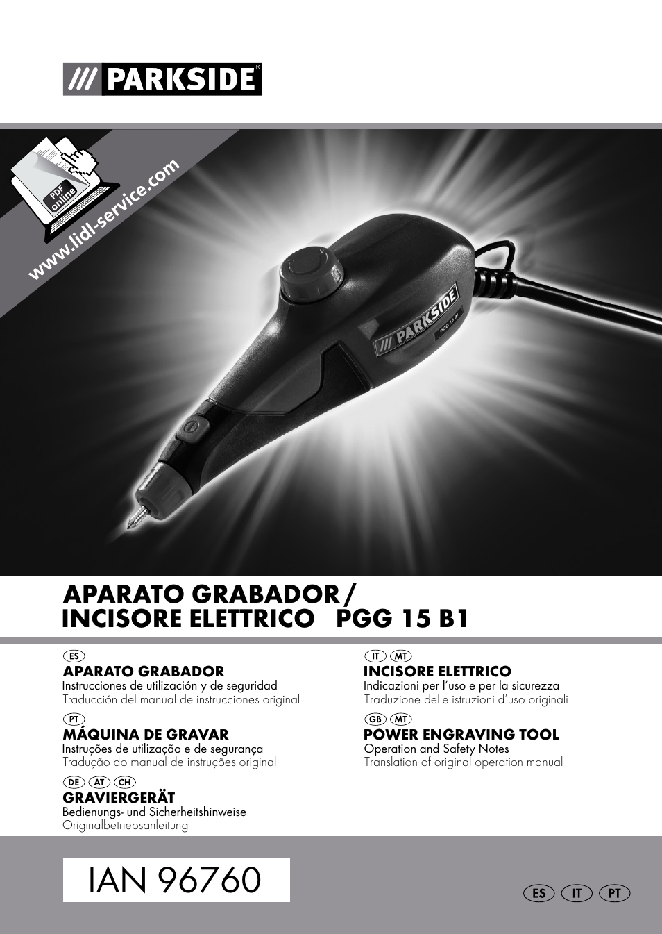 Parkside PGG 15 B1 User Manual | 83 pages