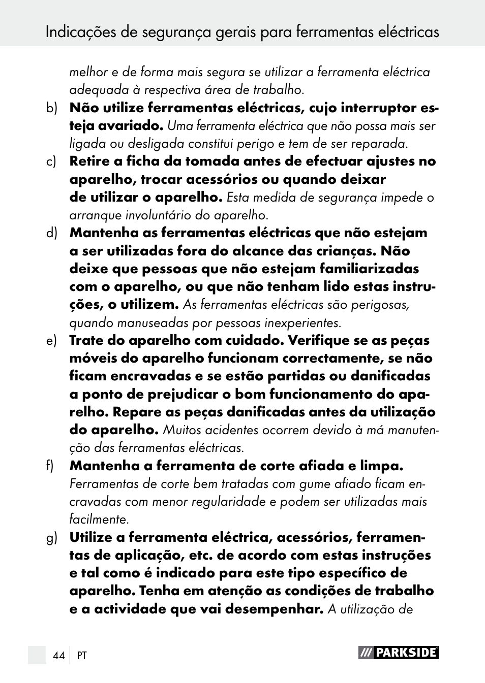 Parkside PGG 15 B1 User Manual | Page 44 / 83