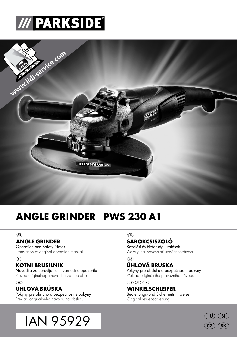 Parkside PWS 230 A1 User Manual | 91 pages