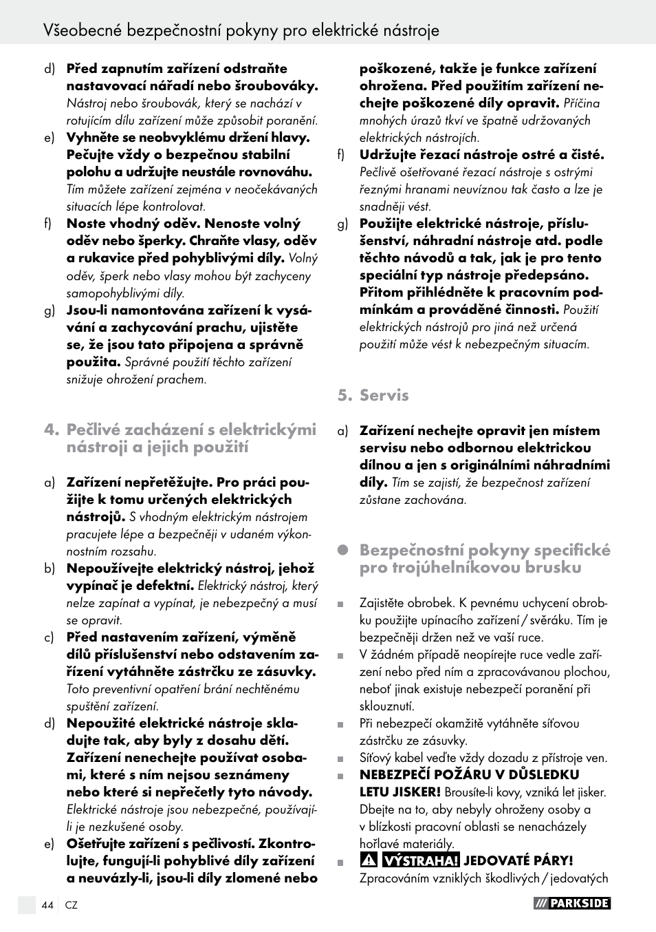 Servis | Parkside PDS 290 A1 User Manual | Page 44 / 65