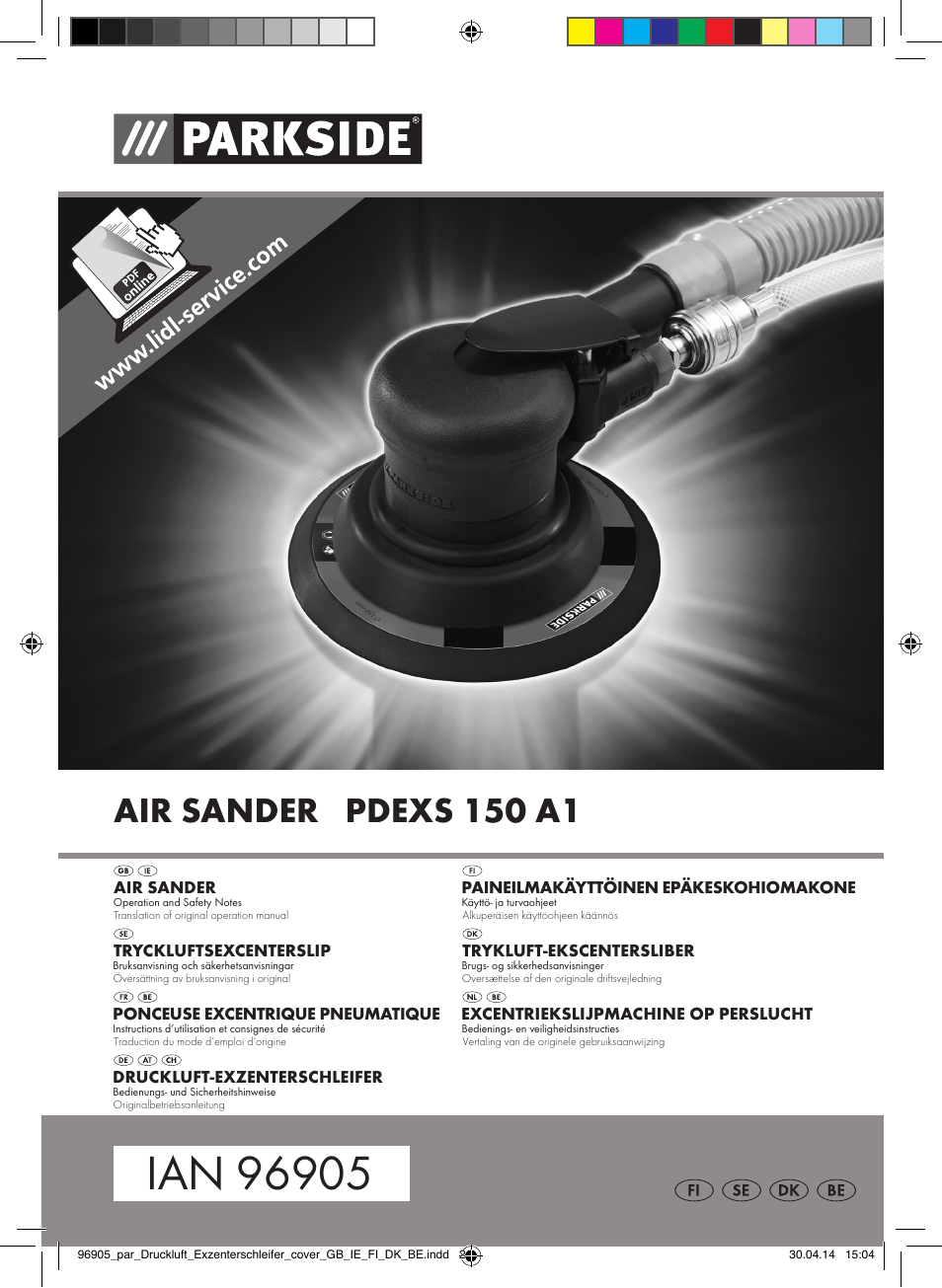 Parkside PDEXS 150 A1 User Manual | 81 pages