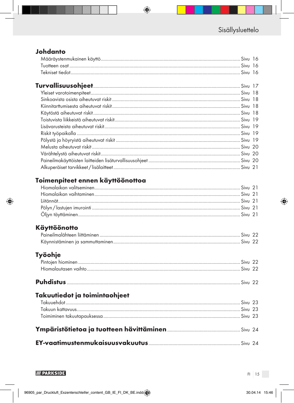 Parkside PDEXS 150 A1 User Manual | Page 15 / 81