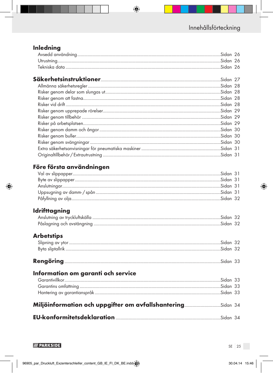 Parkside PDEXS 150 A1 User Manual | Page 25 / 81