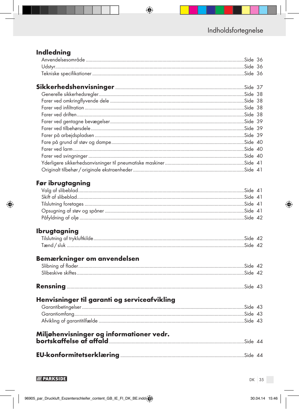 Parkside PDEXS 150 A1 User Manual | Page 35 / 81