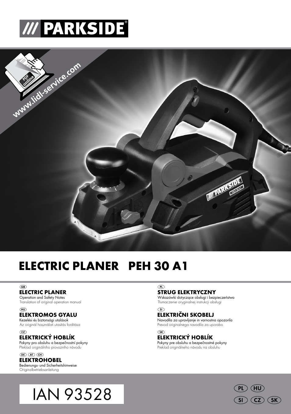 Parkside PEH 30 A1 User Manual | 75 pages