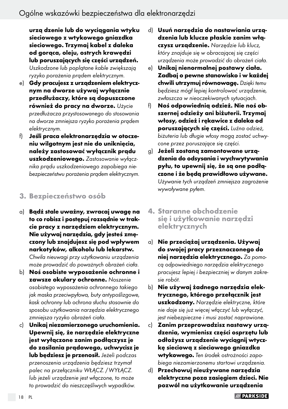 Parkside PEH 30 A1 User Manual | Page 18 / 75