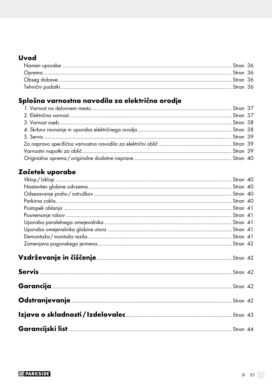 Parkside PEH 30 A1 User Manual | Page 35 / 75