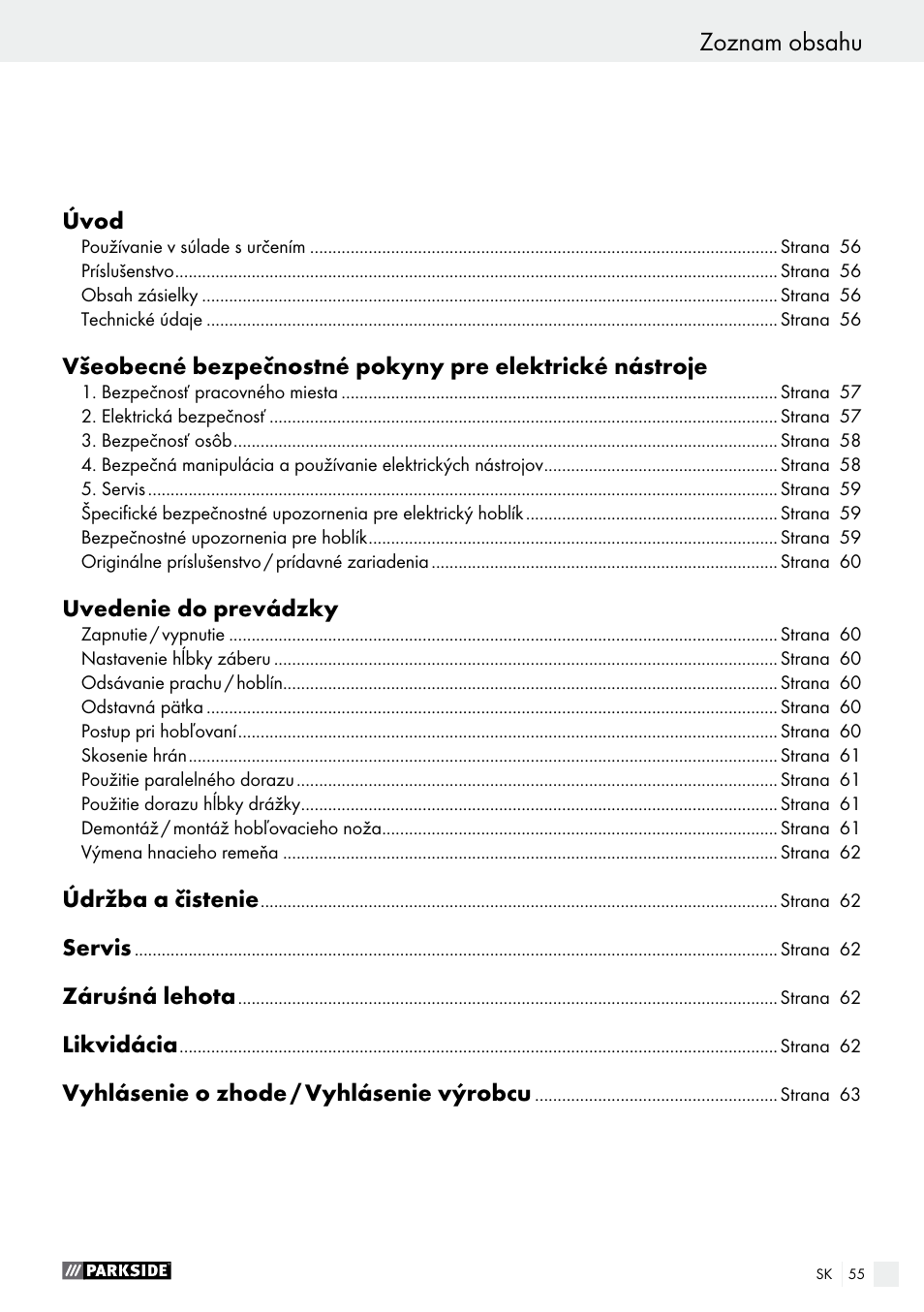 Parkside PEH 30 A1 User Manual | Page 55 / 75
