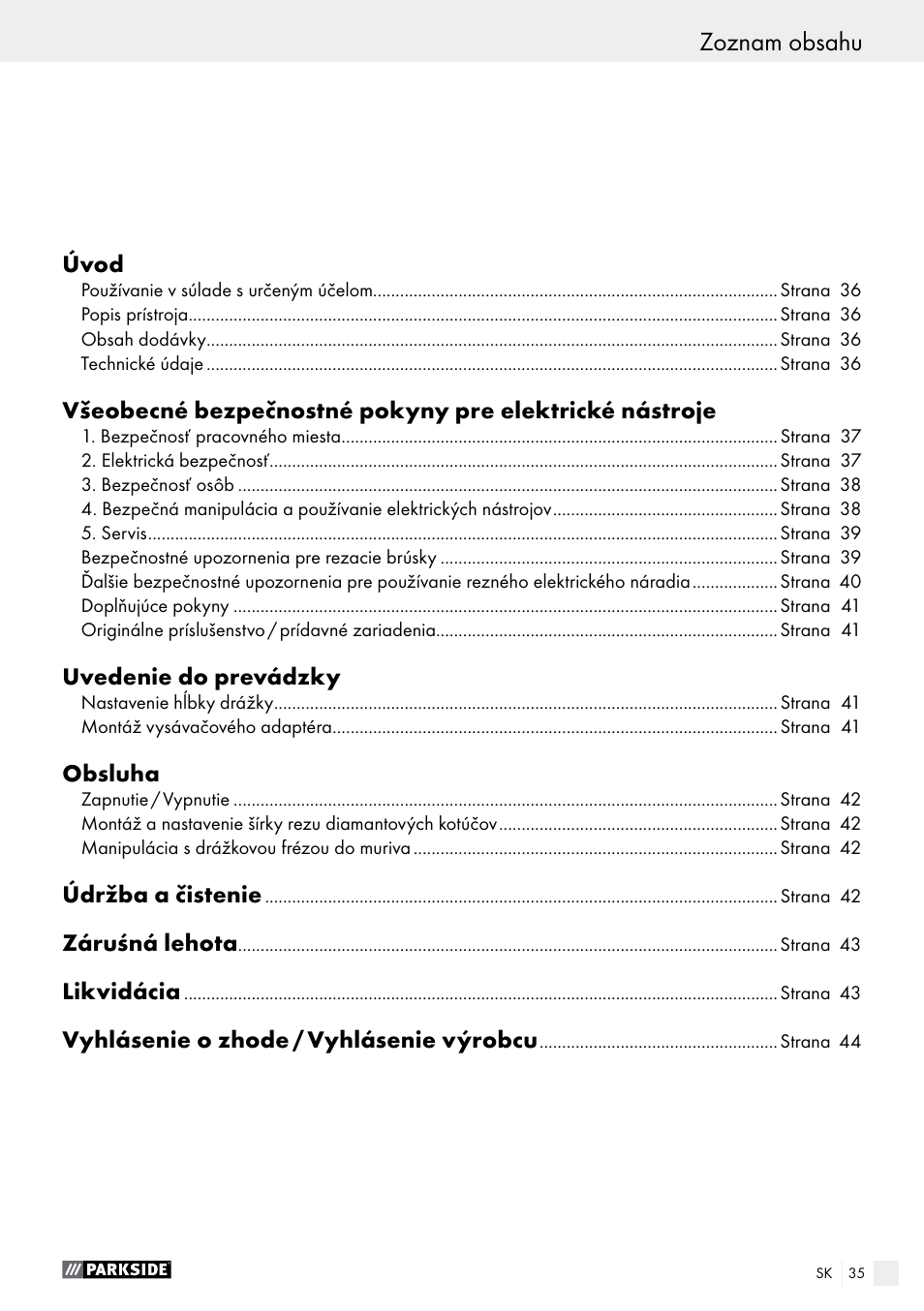 Parkside PMNF 1350 A1 User Manual | Page 35 / 55