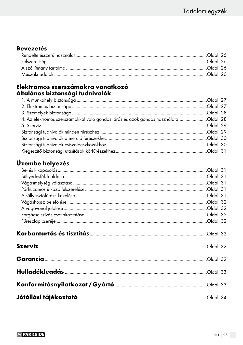 Parkside PTS 480 A1 User Manual | Page 25 / 77
