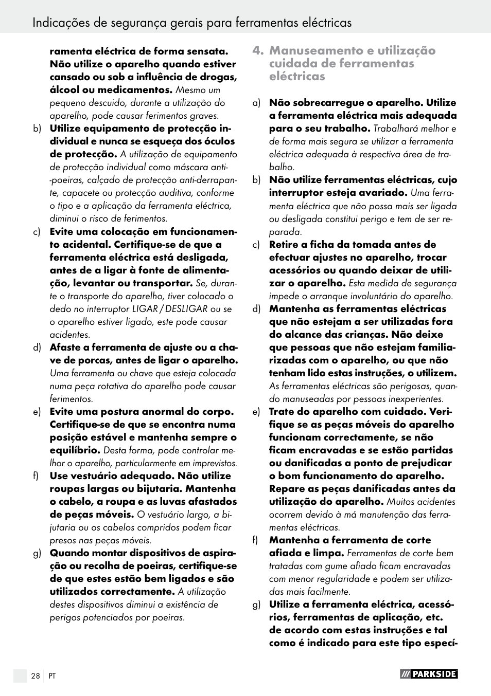 Parkside PFS 710 B1 User Manual | Page 28 / 52
