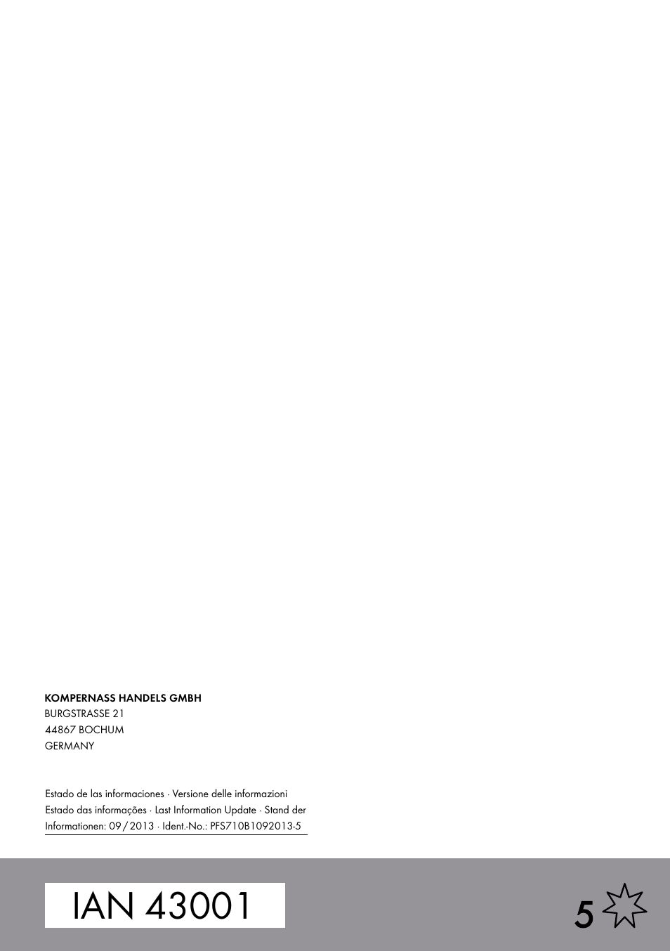 Parkside PFS 710 B1 User Manual | Page 52 / 52
