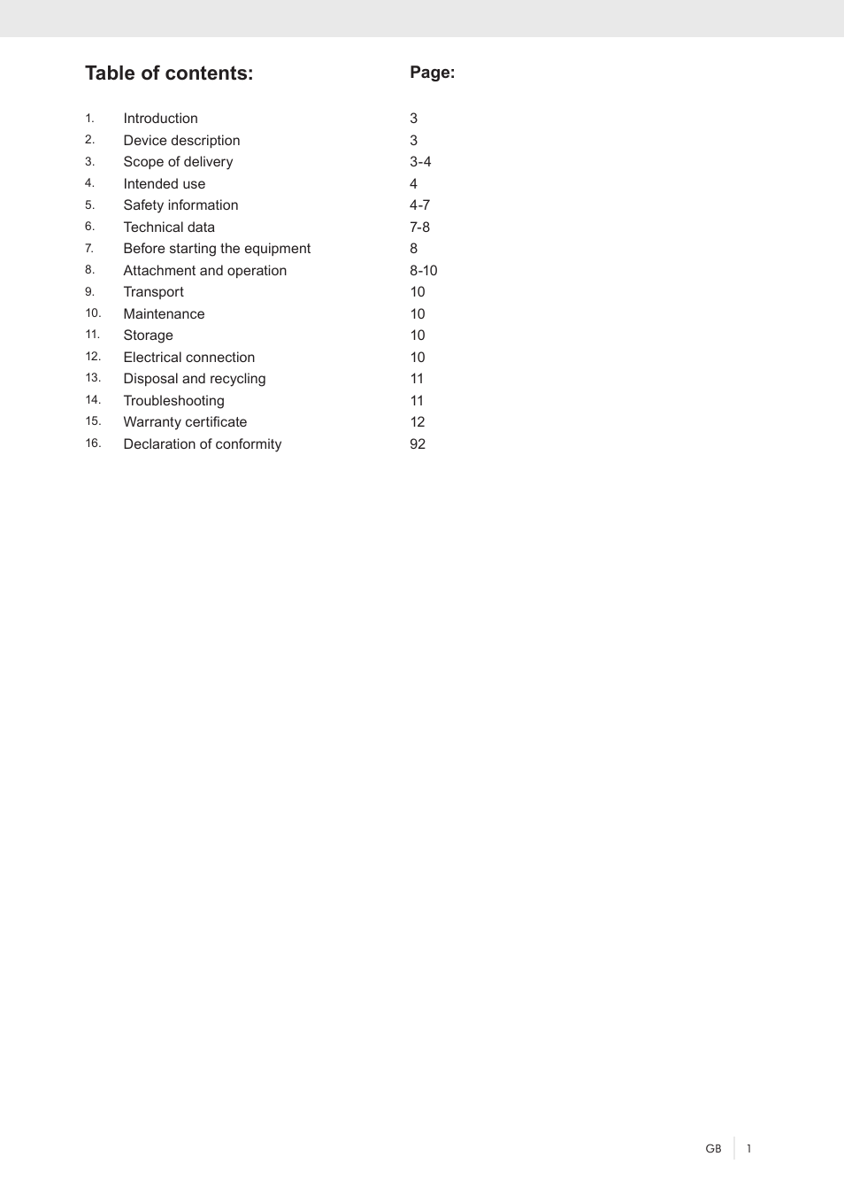 Parkside PZKS 1500 A1 User Manual | Page 6 / 100