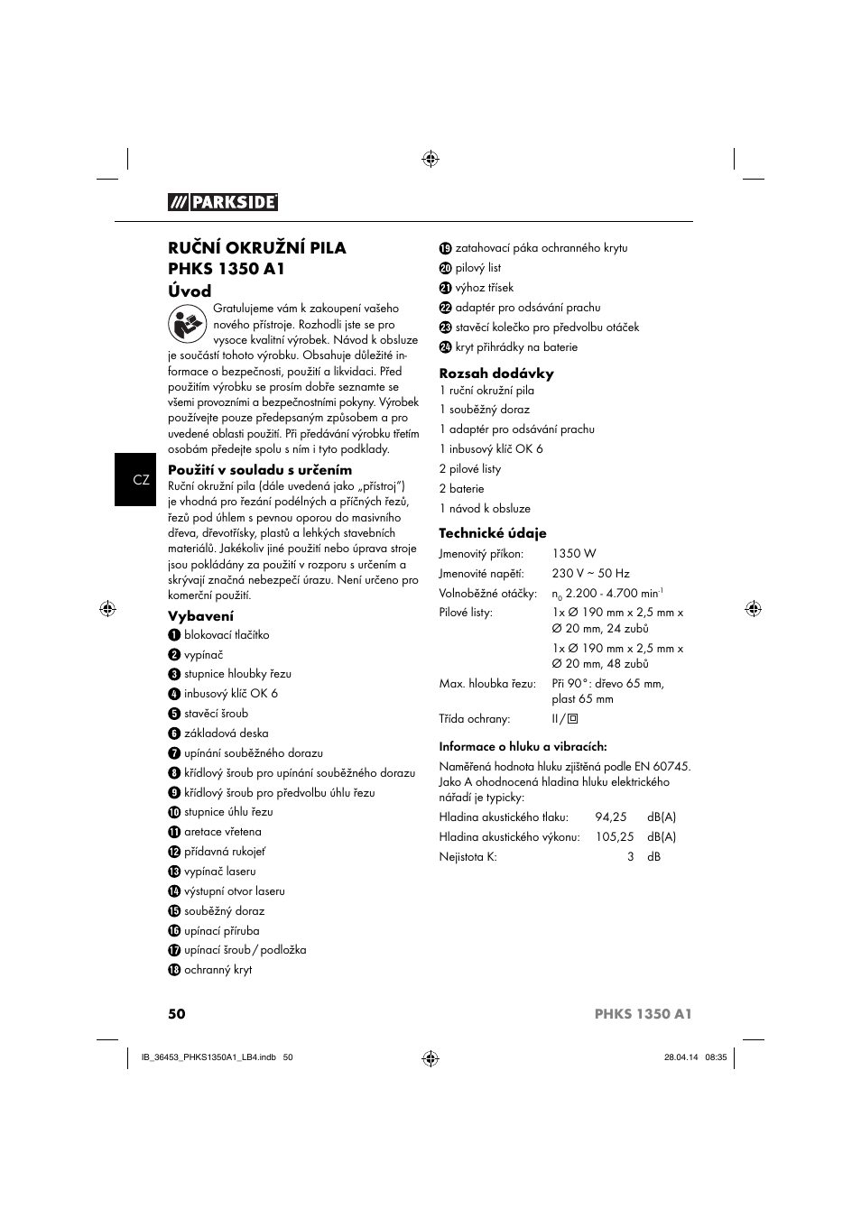 Parkside PHKS 1350 A1 User Manual | Page 53 / 88