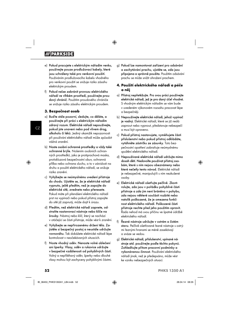 Parkside PHKS 1350 A1 User Manual | Page 55 / 88