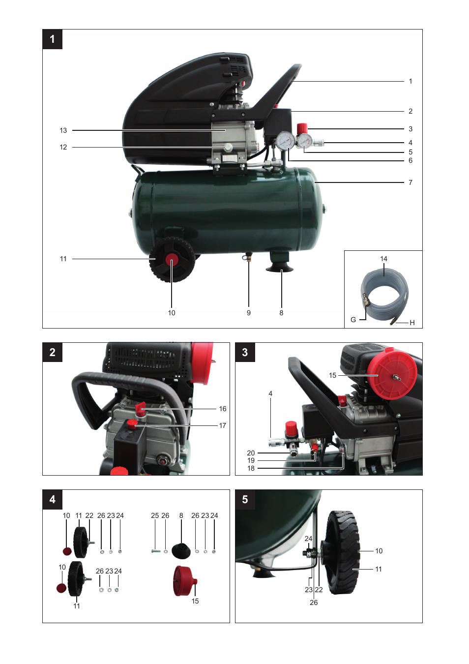 Parkside PKO 270 A1 User Manual | Page 3 / 56