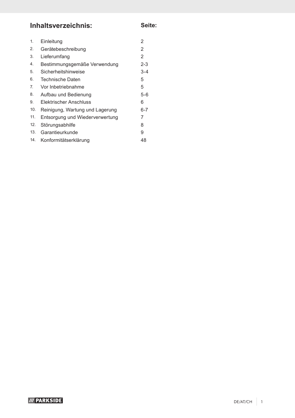 Parkside PKO 270 A1 User Manual | Page 6 / 56