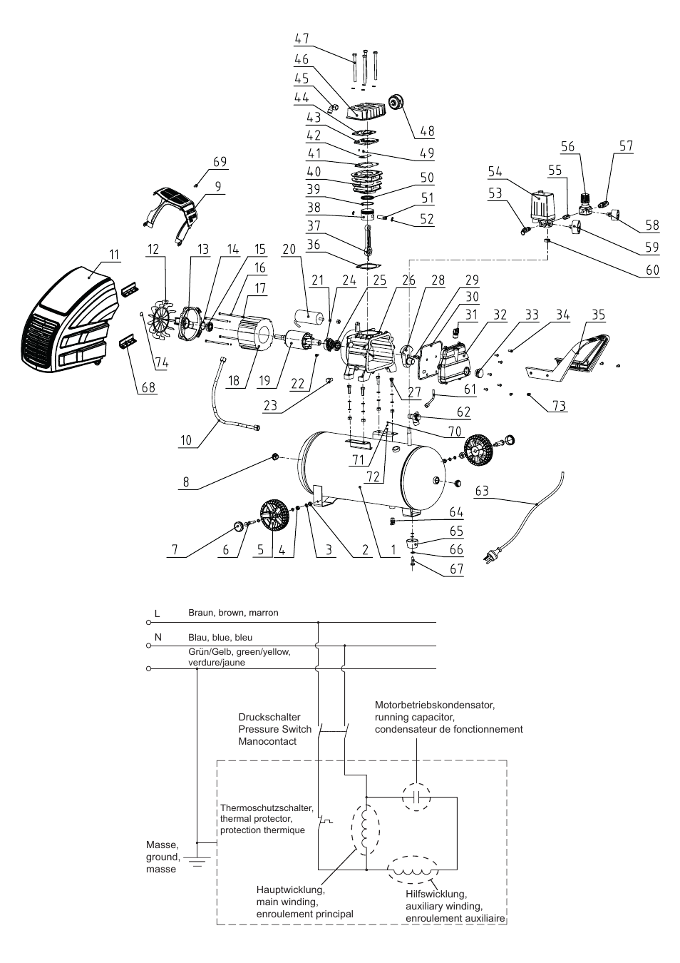 Parkside PKO 270 A1 User Manual | Page 54 / 56