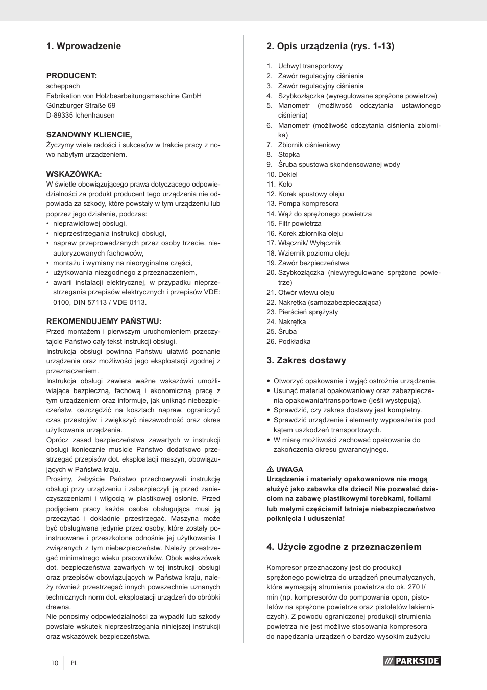 Parkside PKO 270 A1 User Manual | Page 15 / 68