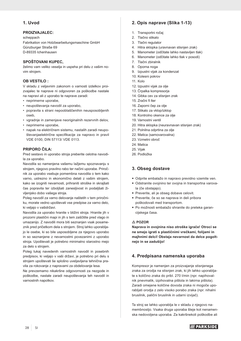 Parkside PKO 270 A1 User Manual | Page 33 / 68
