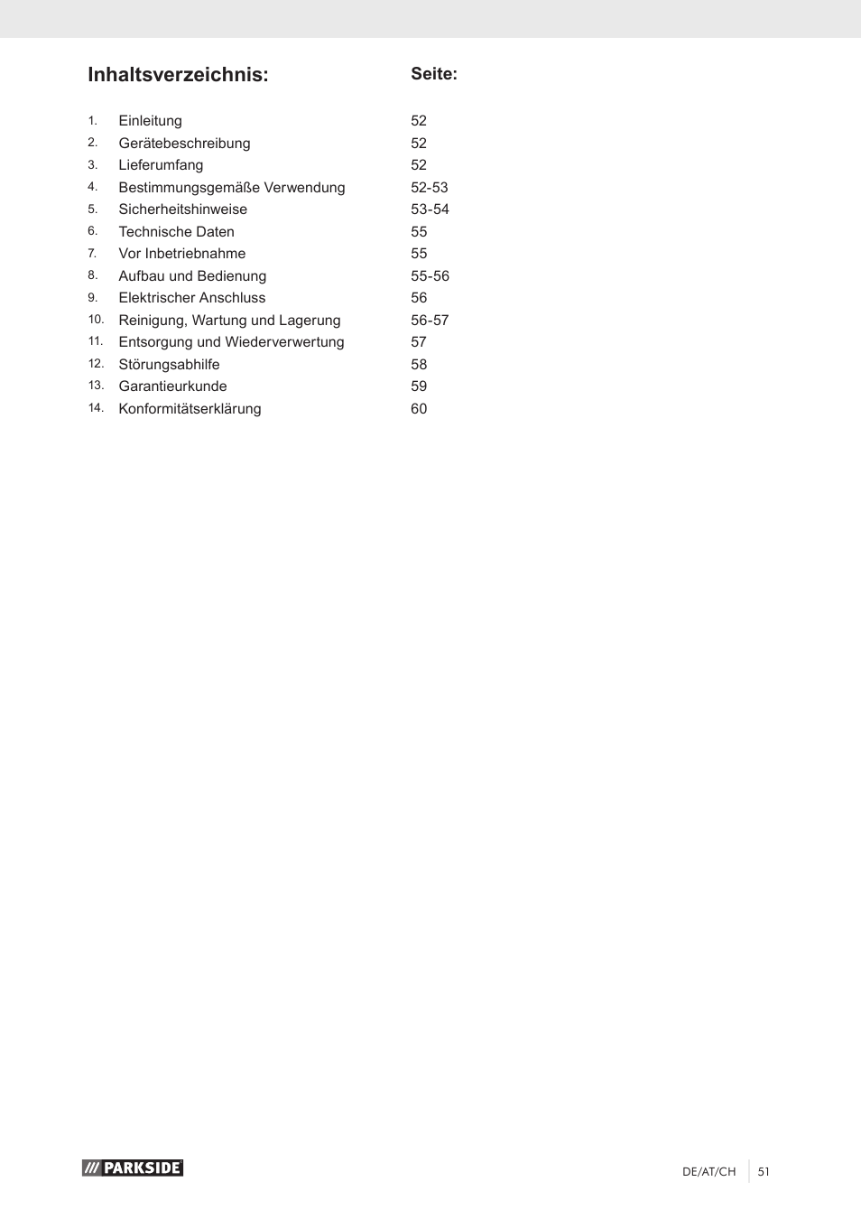 Parkside PKO 270 A1 User Manual | Page 56 / 68