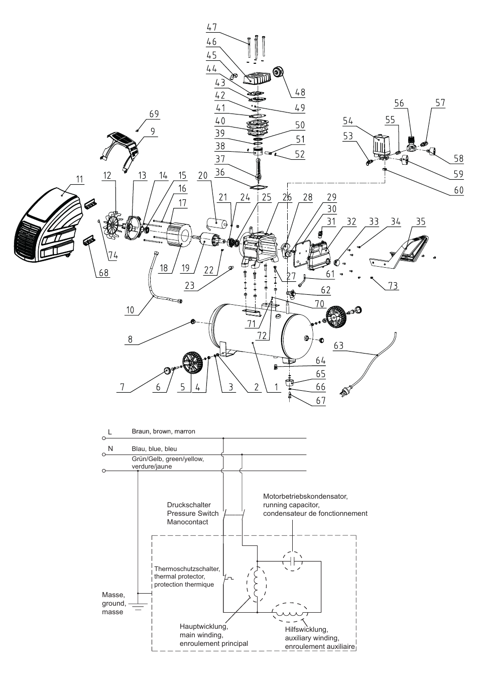 Parkside PKO 270 A1 User Manual | Page 66 / 68