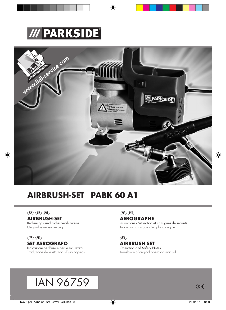 Parkside PABK 60 A1 User Manual | 44 pages