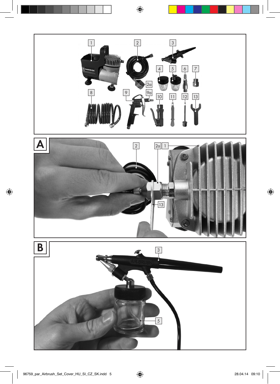 Parkside PABK 60 A1 User Manual | Page 3 / 65