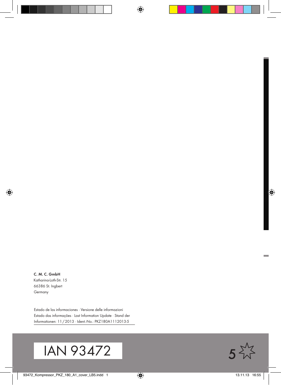 Parkside PKZ 180 A1 User Manual | Page 55 / 55