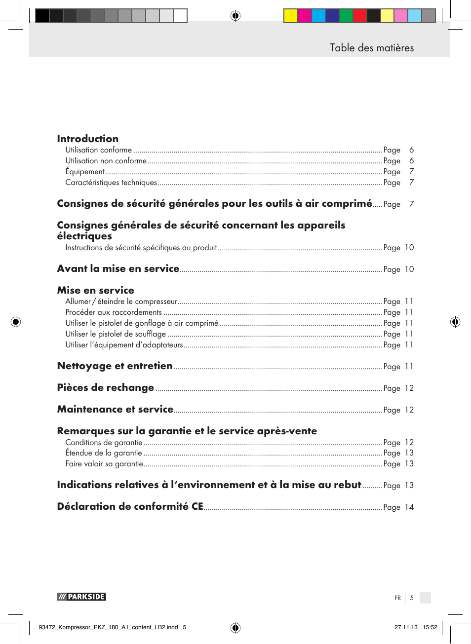 Parkside PKZ 180 A1 User Manual | Page 5 / 34