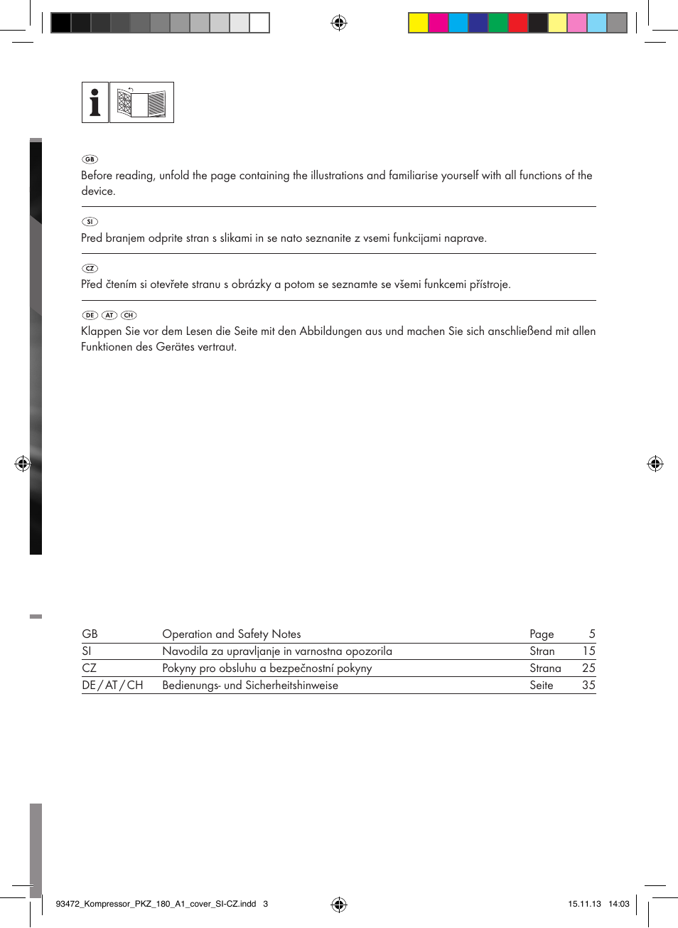 Parkside PKZ 180 A1 User Manual | Page 2 / 45