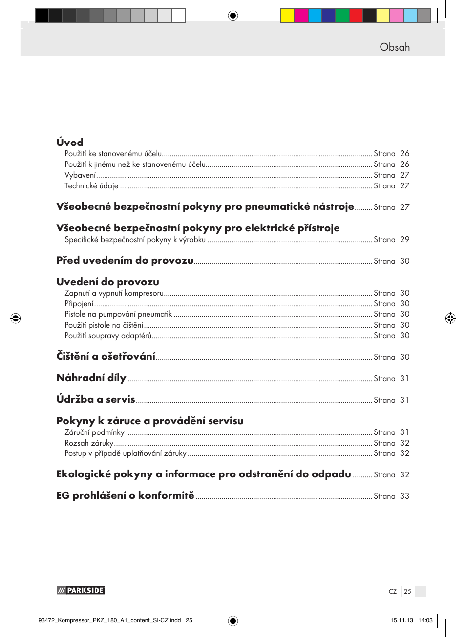 Parkside PKZ 180 A1 User Manual | Page 25 / 45