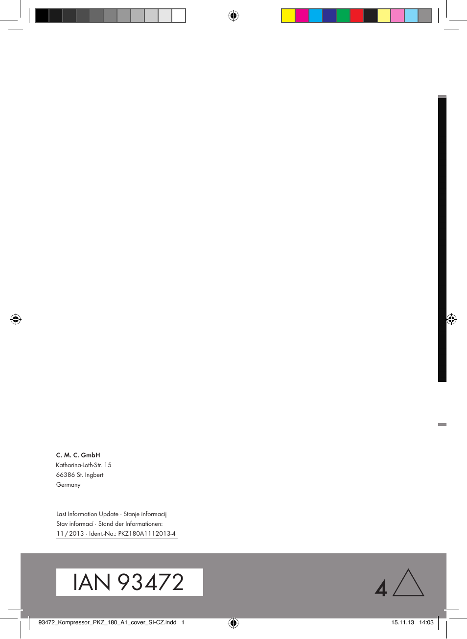 Parkside PKZ 180 A1 User Manual | Page 45 / 45