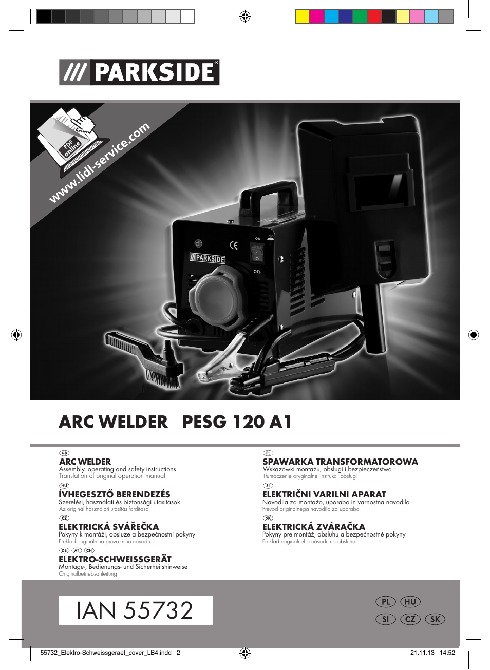 Parkside PESG 120 A1 User Manual | 75 pages