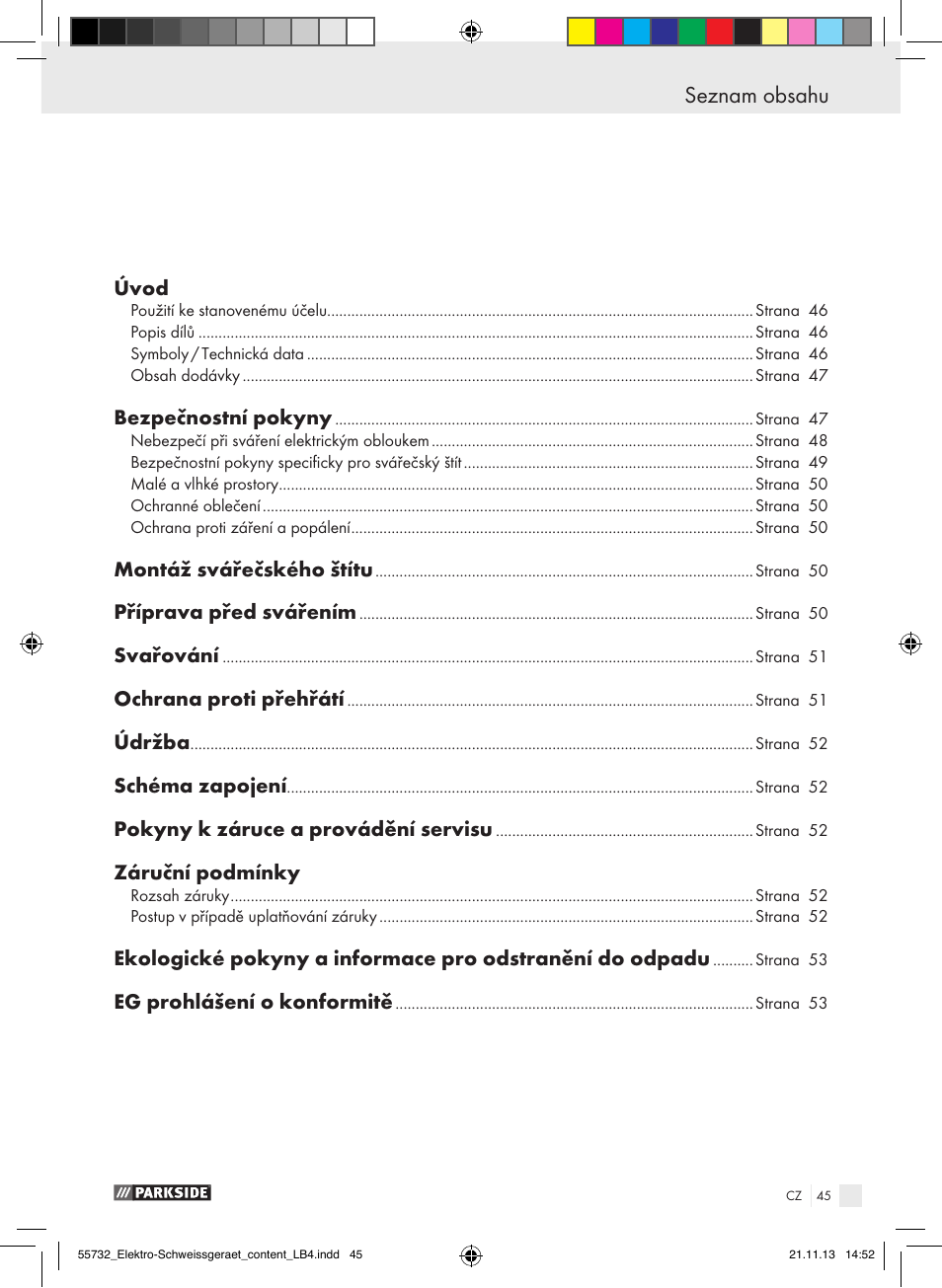 Parkside PESG 120 A1 User Manual | Page 45 / 75