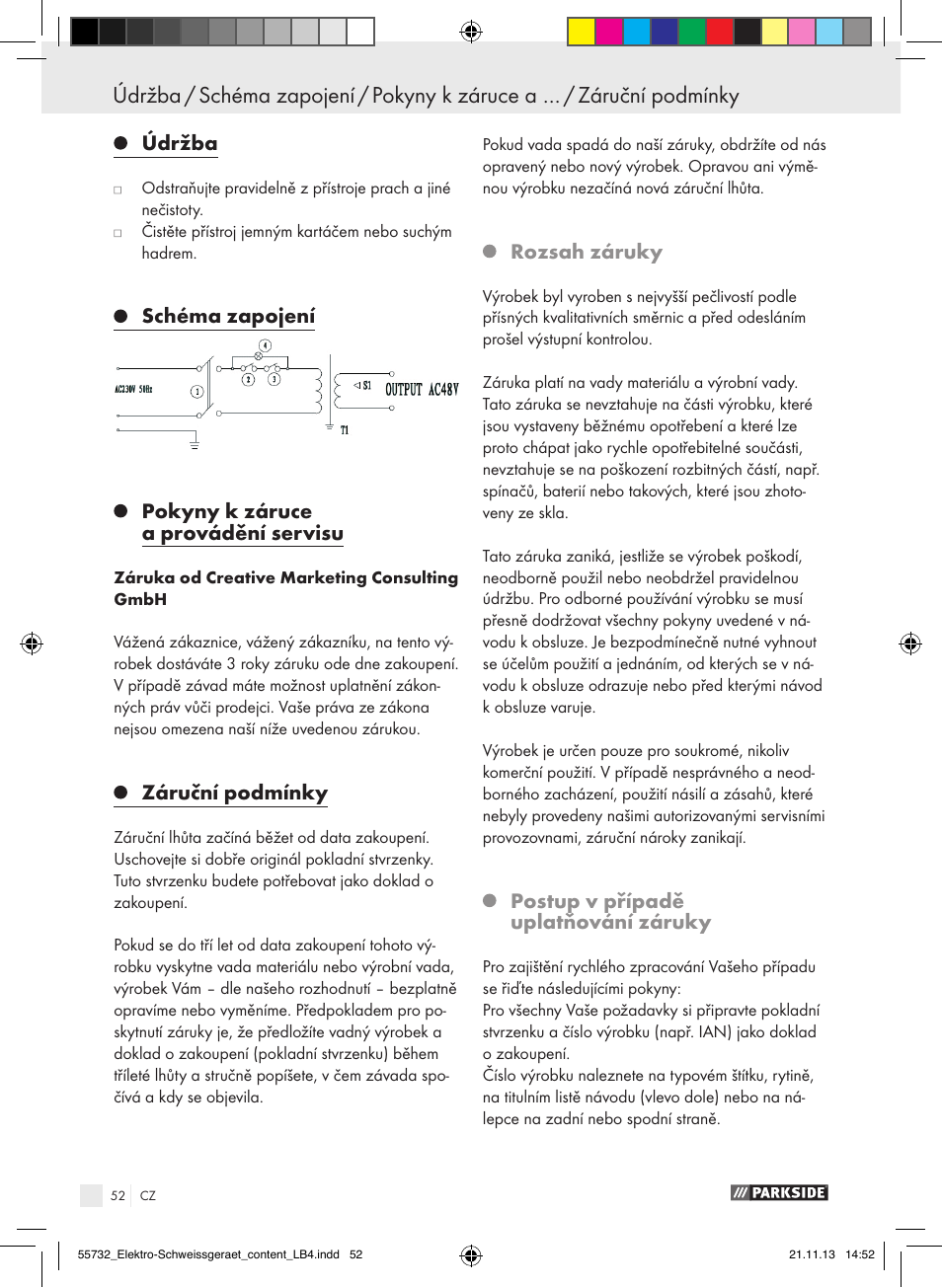 Parkside PESG 120 A1 User Manual | Page 52 / 75