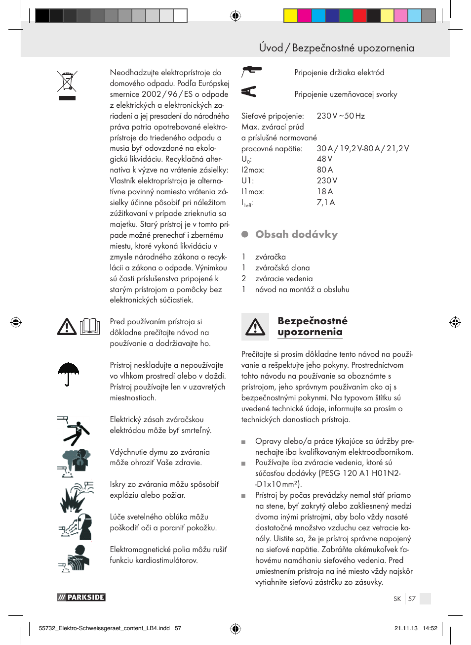 Parkside PESG 120 A1 User Manual | Page 57 / 75