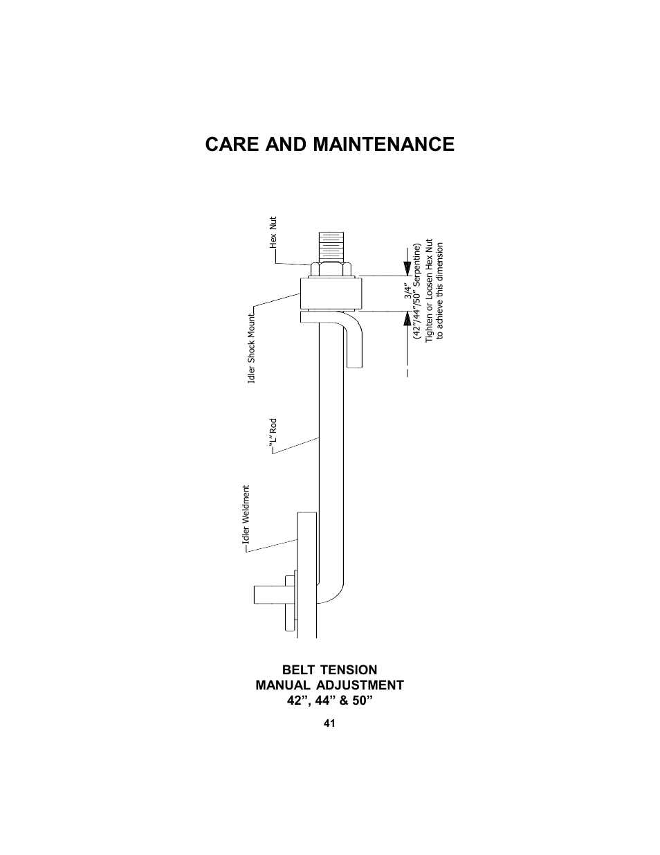 Care and maintenance | Dixon 17823-106 User Manual | Page 41 / 56