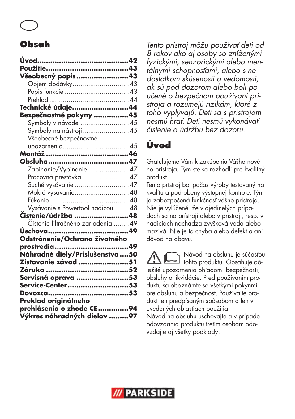 Parkside PNTS 1500 B3 User Manual | Page 42 / 100