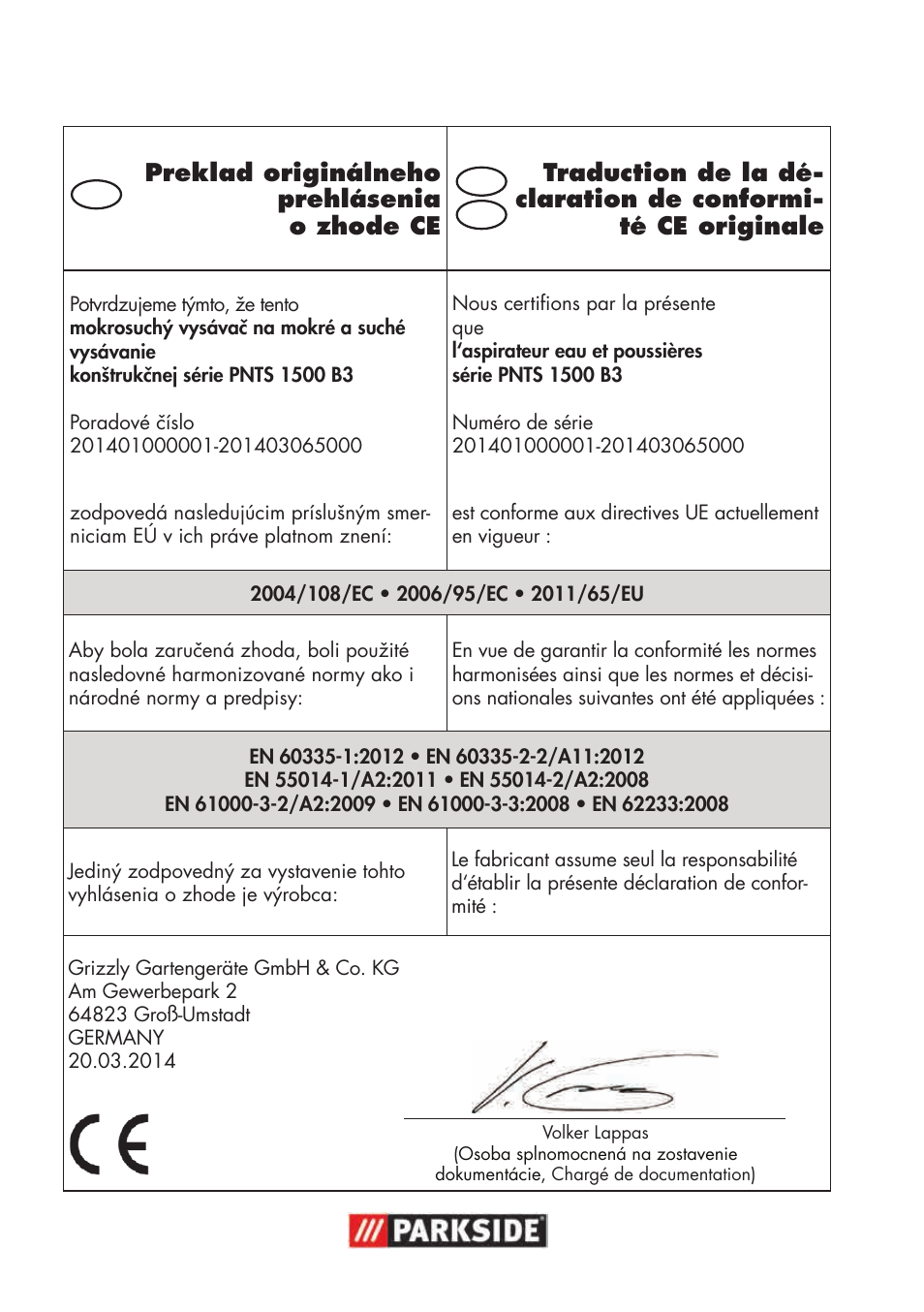 Parkside PNTS 1500 B3 User Manual | Page 94 / 100