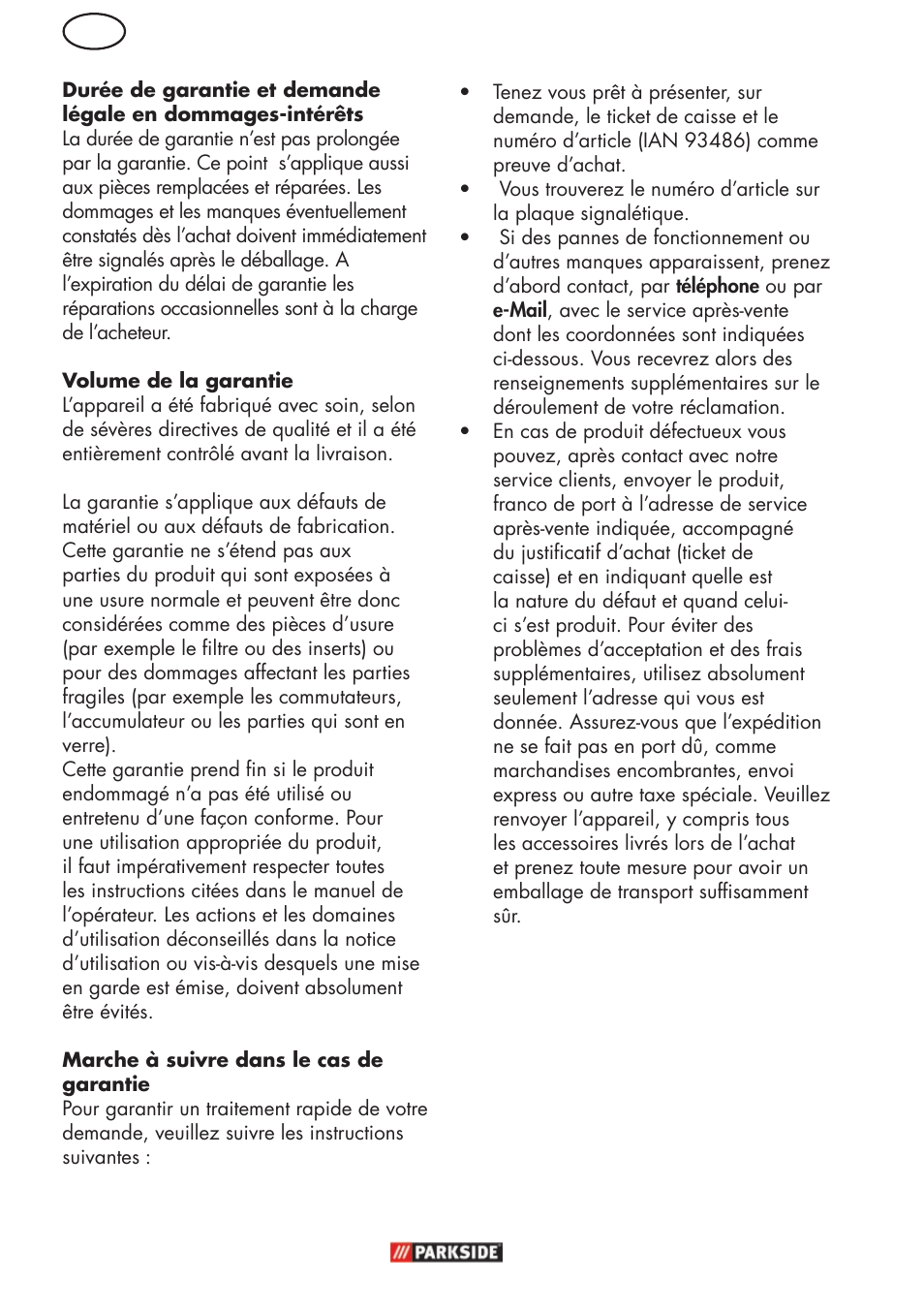 Parkside PFR 30 A1 User Manual | Page 8 / 26