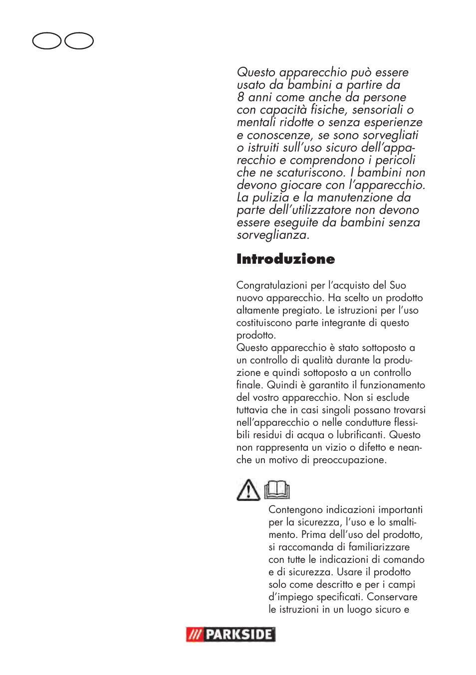 Introduzione, Contenuto | Parkside PHD 100 D2 User Manual | Page 16 / 72