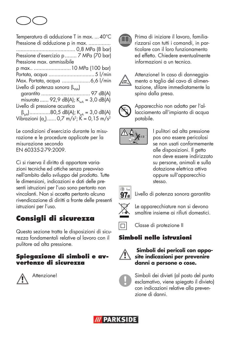 Consigli di sicurezza, It mt | Parkside PHD 100 D2 User Manual | Page 18 / 72