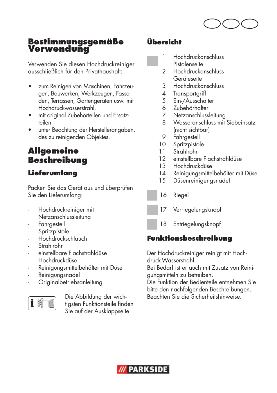 Verwendung, Bestimmungsgemäße, Allgemeine beschreibung | Parkside PHD 100 D2 User Manual | Page 53 / 72