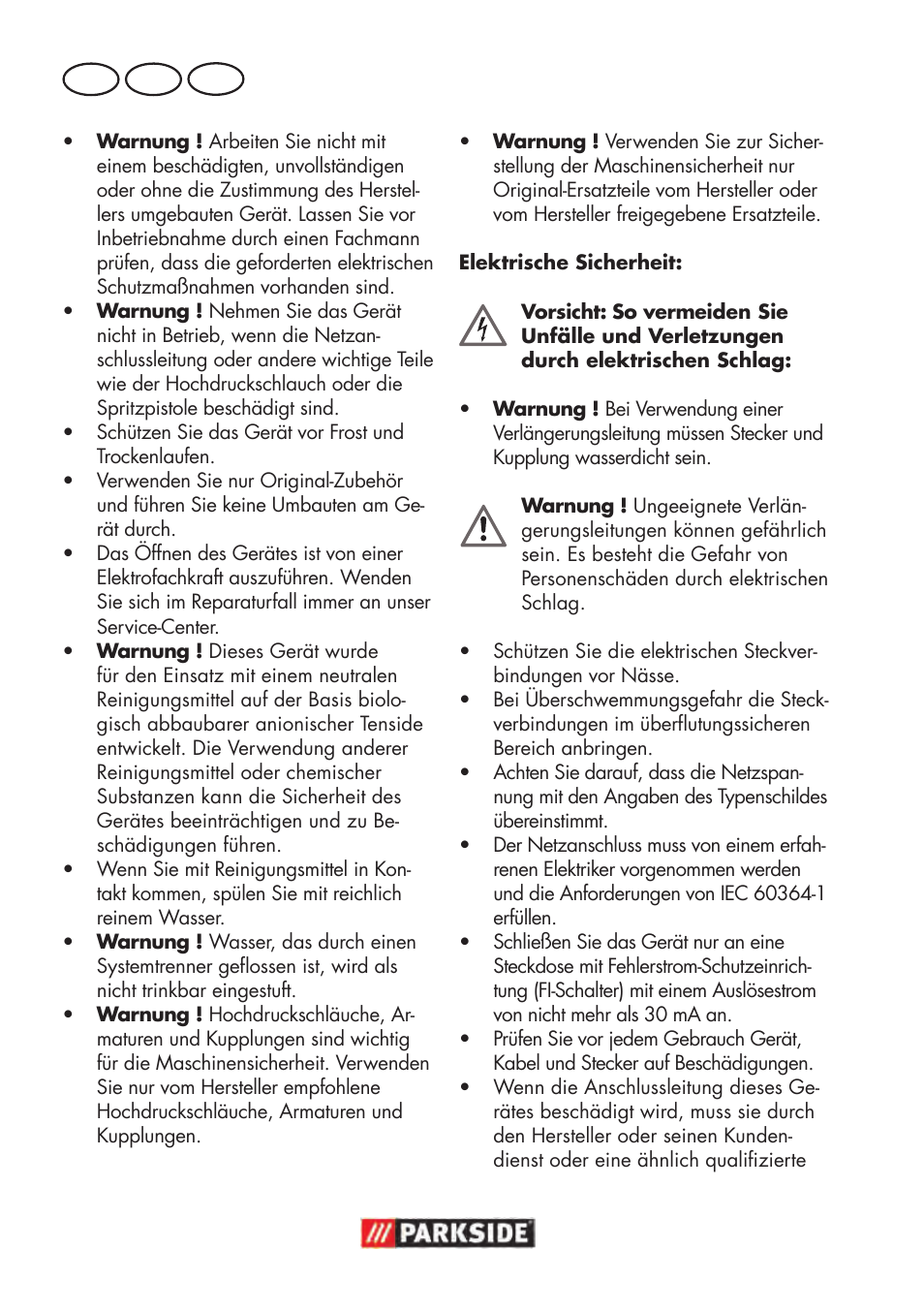 De at ch | Parkside PHD 100 D2 User Manual | Page 56 / 72
